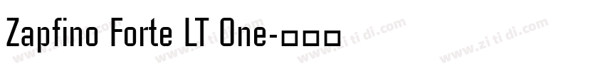 Zapfino Forte LT One字体转换